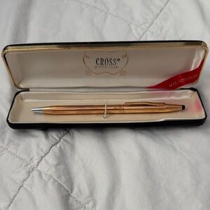 Cross Rose Gold Pen with Case 14k gold filled